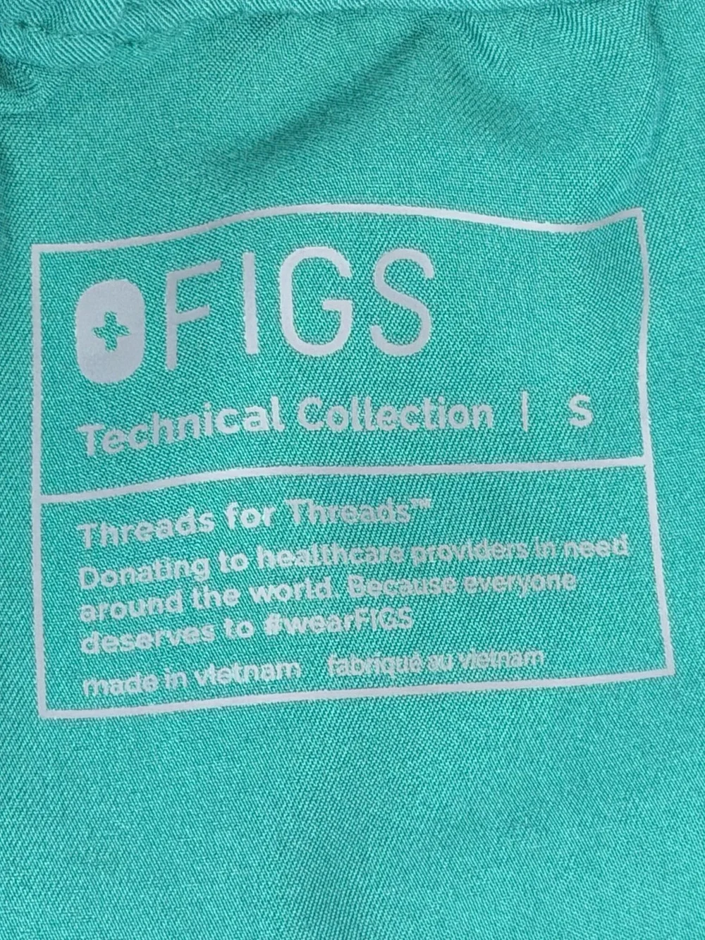 Figs Tansen Casual Scrub Pant Hunter Green Mint Green Ties Mens Size S